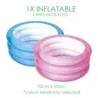 Inflatable Kiddie Pool - Blue /Pink Outdoor Swimming Pool Au Stock