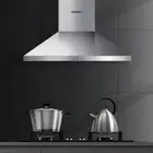 Stainless Steel Range Hood Wall Mount Rangehood Kitchen Canopy Aluminium Filters