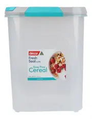 [Decor] Fresh Seal Clips Cereal Server Food Storage 5L in Clear/Teal