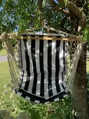 Outdoor Hanging Hammock Chairs-2 Green & White