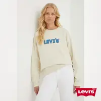 在飛比找Yahoo奇摩購物中心優惠-Levis 女款 寬鬆版大學T / 立體布章Logo / 4