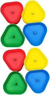 ibasenice 8 Pcs Poker Stand Hands Poker Rack Game Poker Chip Trays Hands- Poker Racks Plastic Poker Holders Poker Equipment Plastic Pallet Poker Organizer Child Card Hands-