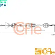 CLUTCH CABLE 11.3268 FOR PEUGEOT 406/Break DHW/DHX/DHY 1.9L 4cyl 406