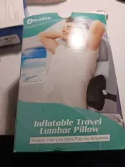 Inflatable Travel Lumbar Pillow for Airplane Flight Travel Essentials Portable