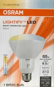 5 Sylvania OSRAM Lightify Smart Home 65-Watt BR30 Floodlights - Hub not Included