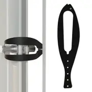 Portable Adjustable Cat Door Latch Stopper-Black