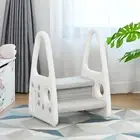 Kids Step Stool Toddler Learning Ladder Children Standing Tower w/Safety Handles
