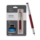 Parker Vector Metallix Fountain Pen With Refill For Smooth Writing