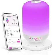 Smart White Noise Machine, Baby Sound Machine with Night Light, 34 Soothing Sleep Sounds App Control, 7 Colors Nightlight with Timer, Wi-Fi White Noise Sound Machine for Adult Baby Sleep Travel