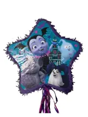 Ya Otta Pinata Vampirina Outline Pinata Pull String Party (18"Hx18”W x3.5" H)