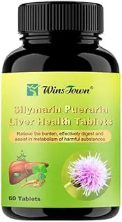 Liver Health Tablets Milk Thistle (Daily Liver Detox) Liver Cleanse Formula with Silymarin Microcapsule Powder,Pueraria Powder, Ginseng Powder - 60 Tablets