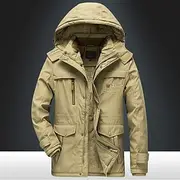 Men's Winter Coat Puffer Jacket Parka Pocket Full Zip Outdoor Daily Long Sporty Casual Thermal Warm Breathable Fall Winter Solid Color Black Army Green Royal B