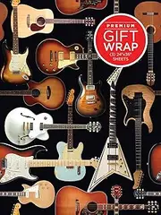 Hal Leonard Guitar Collage Theme Gift Wrapping Paper