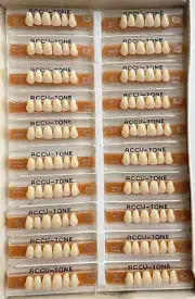 Acrylic Resin False Teeth Accutone Anterior upper A2-222 for dentures box 120pcs