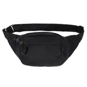 Large Capacity Sports Waist Bag Phone Bag Crossnody Bag For Outdoor Sports Hiking Jogging Running BLACK COLOR