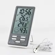 Digital Thermometer Hygrometer Alarm Calendar Outdoor Humidity Meter AU Stock