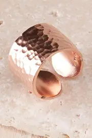 Hammered Bronte Ring--NIC-0657R
