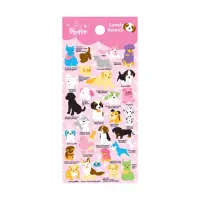 在飛比找momo購物網優惠-【德德小品集】韓國 泡棉貼紙 立體 狗狗(柯基 拉不拉多 雪