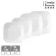 【CorelleBrands 康寧餐具】純白方型餐盤4件組(D09)