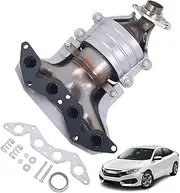 TOPAZ 674-608 Exhaust Manifold Catalytic Converter Compatible with Honda Civic HX LX Acura EL Base 2001-2005 Civic DX 2001-2004 Civic LX Special Edition 2005 1.7L L4#16373 EPA Compliant