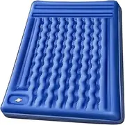 Camping Air Bed 4.7" Extra Thick, Maximum Weight 350kg, Reinforced Support Structure with Built-in Foot Pump and Pillow Portable Camping Sleeping Mat Air Mattress for Tent Backpacking Hiking Travel