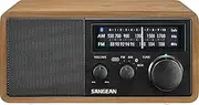Sangean WR-11 BT+ FM/MW Radio with Bluetooth NFC, AUX and Wood Case in Lightwood/Black