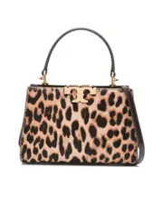 Tory Burch Animal Pattern Handle Bag