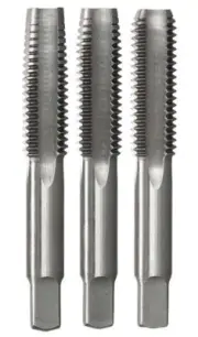 Bordo 22 x 1.5mm Metric Fine Chrome Alloy Hand Tap Set, 3 Pieces