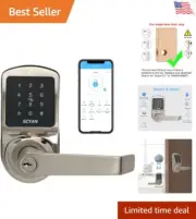 Smart Door Lock, Keyless Entry Door Lock, X2 Handle Lock with Touchscreen Key...