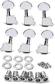 WHAMVOX 6pcs 3l3r Sealed Guitar Tuning Pegs with Machine Heads for Electric Acoustic Guitars