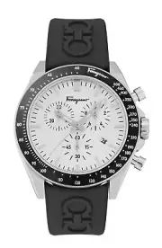 Ferragamo Mens Ferragamo Urban Chrono Stainless Steel 43mm Strap Fashion Watch