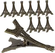 Angoily 10Pcs Eiffel Tower Memo Clip Holders Place Card Stands for Photos and Notes for Wedding and Party Decorations Sturdy Material Elegant Design