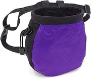 [TRADERPLUS] Rock Climbing Chalk Bag Bouldering Chalk Bag Bucket with Adjustable Belt & Carabiner Drawstring & Zippered Pockets for Rock Climbing Weightlifting Powerlifting