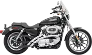 Bassani Chrome Scalloped Radial Sweeper Exhaust for 86-03 Harley Sportster XLH