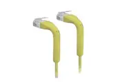 8ware Cable Single Unit Cat6 RJ45 90 Degree 7m Yellow Ethernet Cable Both End Bendable to 90 Ultra-Thin 3mm Diameter
