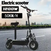 1200W Adult Electric Scooter 50KM/H 50km Range E Scooter Foldable With Seat 48v