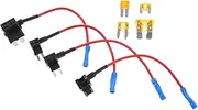 12v Fuse Holder Kit Adapter for Electrical Tools Car Inline Blade Fuse Holder Voltage Tap for Vehicles