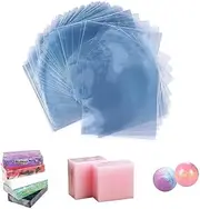 Soap Wrappers Shrinkable 500 PCS 6X6 inch Heat Shrink Wrap Bags Soap Wrapping Supplies for DIY Bath Bombs, Homemade Gift Soaps and Makeup Bottles