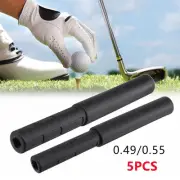 Universal Golf Shaft Extension Extends Rods Irons Putter Sticks 5Pcs Black