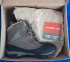Merrell Women's 10.5 Snowbound Charcoal Mid Waterproof Insulated Hiking Boots