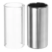2 Pcs Electric Guitar Slide Slides Bottleneck Slider Glass Medium