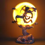 One Piece Monkey D Luffy Gear 5 Nika Sun God Figure with Moon Lamp