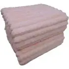 Soft Bath Sheet Towels 35x70 inches Microfiber Ribbed Oversized Bath Towels E...
