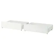MALM Bed storage box for high bed frame, white, 200 cm
