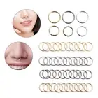 Dangle Huggies Nose Rings Ear Piercing Jewelry Round Hoop Ear Stud Lip Ear Ring