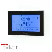 Radiant Dual Purpose Timer/Thermostat - Horizontal - Black