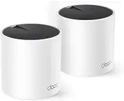 TP-Link Deco AX3000 Whole Home Mesh WiFi 6, Dual-Band, Coverage up to 420 sqm, 160 MHz, 1024-QAM, Seamless AI Roaming, HomeShield Security, Gaming & Streaming, Smart Home (Deco X55(2-pack))