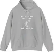 [X.Style] Astronomy, My Telescope is Calling and I Must Go, ds003 Hoodie Grey L