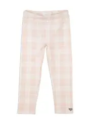 Girls Pumpkin Patch Full Length pink check leggings Size 5 & 6
