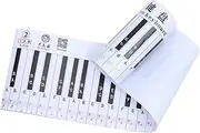 LOLIPPYY 1Pc Portable Key Piano Keyboard Practice Chart Durable Finger Simulation Printing for Beginners Easy to Learning Tool for Piano